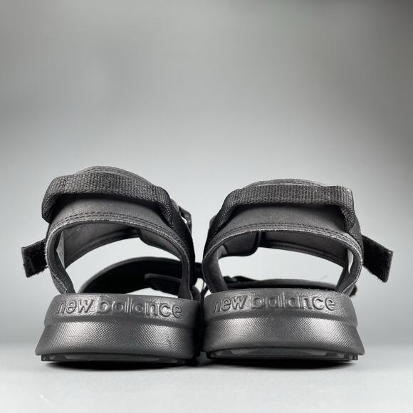 New Balance 250 Adjustable Adrift Men’s Size 9 4E Black Slip On Sandals Casual - Picture 3 of 8